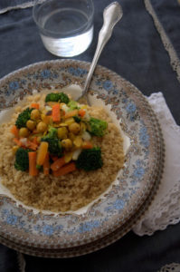 Cuscus con el mejor aceite Aceite de Oliva Virgen Extra Señorios de Relleu