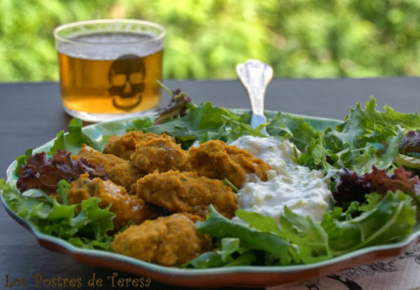 Falafels de Calabaza y Cilantro con Yogur de Pepino